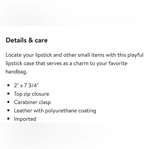 Marc Jacobs The Lipstick Case Bag Charm Black - Picture 9 of 9